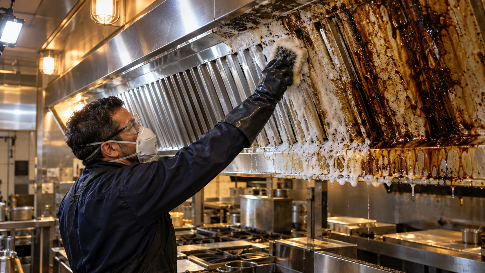 Limpeza de coifas industriais em inox